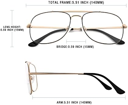Mavi ışık engelleme gözlük, bilgisayar gözlük Bağbozumu için kadın / erkek, şeffaf Lens Anti parlama, UV400, göz yorgunluğunu