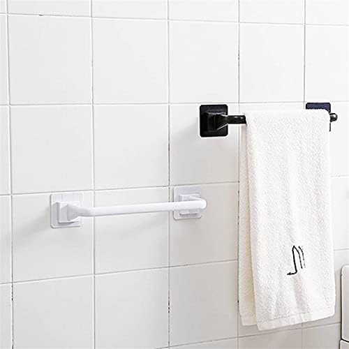 Havlu Bar, 2 adet 25/35 cm Havlu Bar Siyah ve Beyaz Basit Kendinden Yapışkanlı Ücretsiz Delme Banyo Tuvalet Havlu Askısı Mutfak
