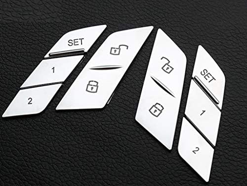 Eppar Yeni Portective Kapı Kilidi Düğmesi BMW X5 G05 2019-2020 ile Uyumlu Kapakları (Bir Set)