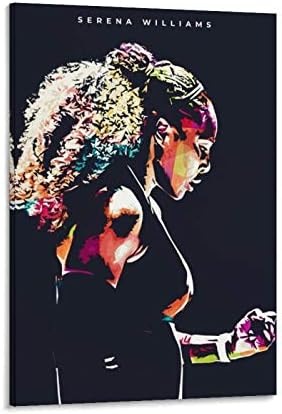 HOGOMO Serena Williams Posteri Resim 1 Tuval Duvar Dekor Sanatı Boyama Baskı Ofisler Yatak Yurtlar Evler ıçin 12x18 inç (30x45