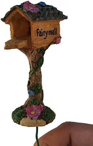 Büyülü Bahçe için Minyatür Peri Posta Kutusu-Bir Peri Bahçesi Aksesuarı