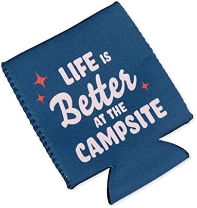 Camco'nun Hayatı Kamp Alanında Daha İyidir, İçeceğinizi Soğuk Tutar | 12 oz'a Sığar. Kutular / Özellikler Kamp Alanında Mavi