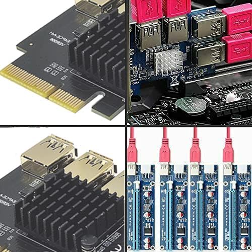 PCI-E 1 ila 4 PCI-Express 16X Yuvaları Yükseltici Kart PCI-E 1X Harici 4 PCI-E USB 3.0 Adaptörü Çarpan Kartı, PCIE Yükseltici