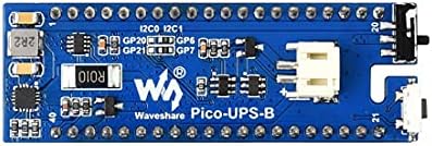 UPS Modülü ŞAPKA için Ahududu Pi Pico Serisi, Kesintisiz Güç Kaynağı, İstiflenebilir Tasarım, Li-Po Pil ile, I2C Otobüs İletişim