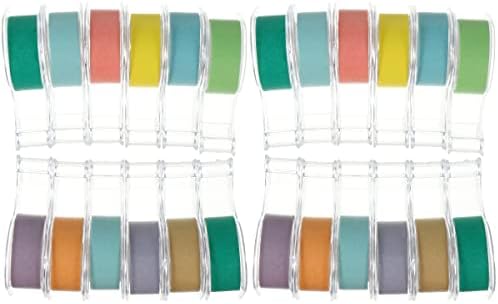 GARNECK 24 Pcs Washi Bantlar Dekoratif Gökkuşağı Renk Washi maskeleme bandı için DIY Scrapbooking Sanat El Sanatları