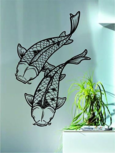 YİNGKAİ Koi Balık Asya Japon Hayvan Duvar Sticker Oturma Odası Vinil Duvar Çıkartması Sticker Ev pencere dekorasyonu için