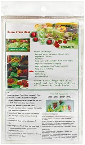 Meyve ve Sebzeler için Yeşil Çantalar Buzdolabı Gıda Depolama için Yeniden Kullanılabilir Sebze Torbaları Tazelik Koruyucu Çantalar