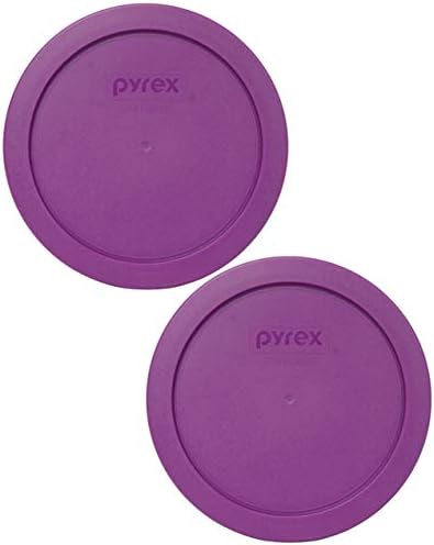 Pyrex Bundle - 2 Öğeler: 7201-PC 4-Cup Thistle Mor Plastik Gıda Saklama Kapakları