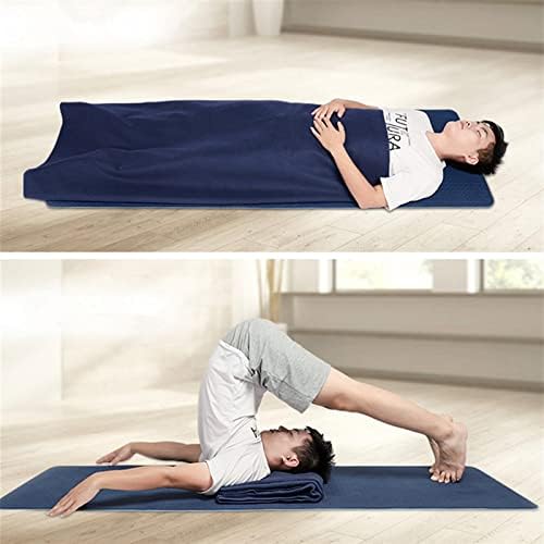 KSFBHC Yoga Havlu Yün Yoga Battaniye Katlanabilir Spor Spor Yoga Mat Battaniye (Renk: Sarı, Boyutu: 200x150 cm)