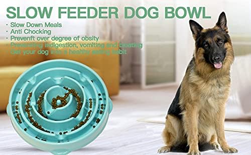Yavaş Besleyici Köpek Kase, Yavaş Pet Kase Yavaş Besleyici Köpek Kediler için, Interaktif Bloat Durdurma Köpek Kaseler, Yavaş