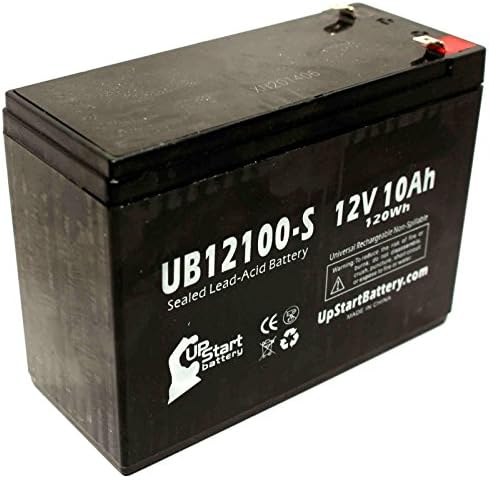 İlk Güç FP12100A Pil için 3 Paket Değiştirme-Yedek UB12100-S Evrensel Mühürlü Kurşun Asit Batarya (12V, 10Ah, 10000mAh, F2 Terminali,