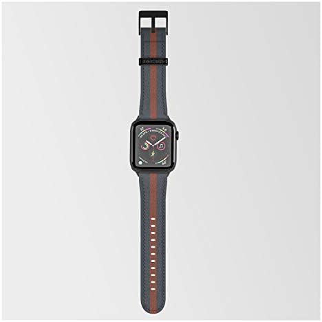 Apple Watch 42mm/44mm - 42mm/44mm - Siyah ile Uyumlu Smartwatch Bandında Ia Po tarafından Vermilyon Hattı