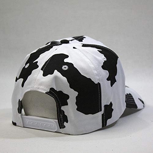 Vintage Yıl süt inek Ayarlanabilir Snapback beyzbol şapkası Beyaz Ücretsiz Yama