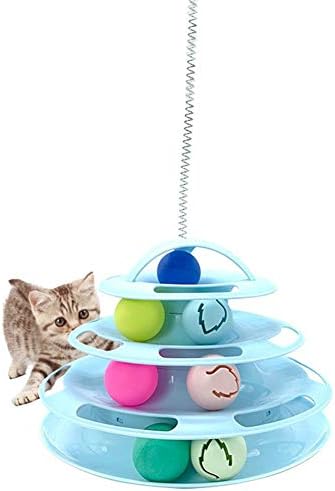 lEIsr00y Parça Rulo Kedi Oyuncak Interaktif Kedi Oyuncak Kedi Nip Kitty Oyuncaklar Catnip Oyuncaklar Kedi 4-Katmanlı Parça Rulo