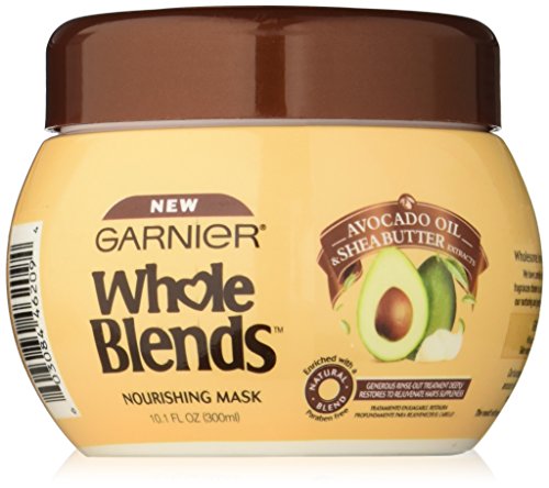 Garnier Whole, Saç Maskesini Avokado Yağı ve Shea Yağı Özleri, Kuru Saçlar, 10.1 fl ile Karıştırır. oz.