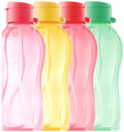 Aqua Güvenli su şişeleri - [4'lü paket / / Fliptop Kapak ]