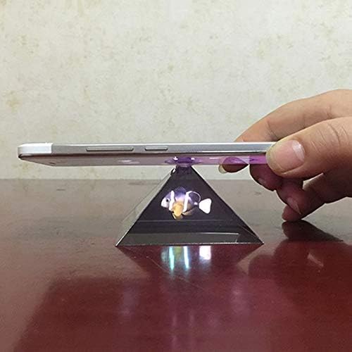 Sumerlly 3D Hologram Piramit Ekran Projektör Video Standı Akıllı Cep Telefonu için Taşınabilir