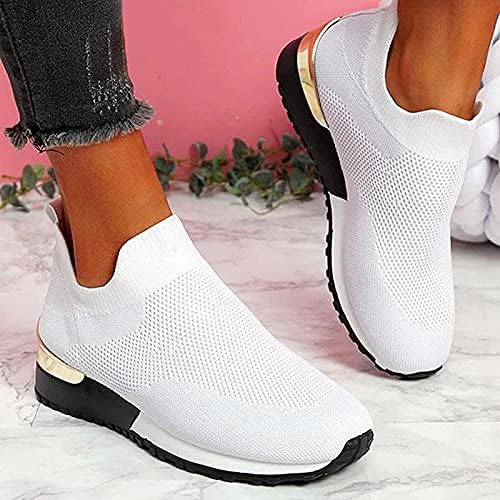 EKOUSN kadın Sneakers Slip-on Mesh Nefes Hafif Spor koşu Ayakkabıları