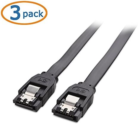 Kablo Önemlidir 3'lü Paket SATA III 6.0 Gbps SATA Kablosu 18 İnç (SSD için SATA Kablosu, SATA SSD Kablosu, SATA 3 Kabloları)