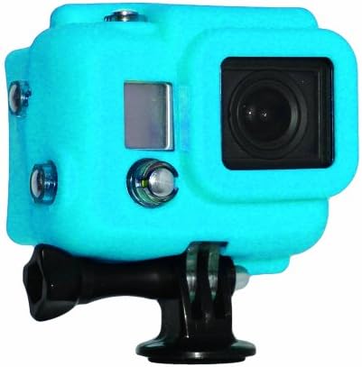 GoPro HERO3 Kamera Muhafazası ve BacPac Görüntüleyici için XSories Kapşonlu Silikon Kapak (Mavi)
