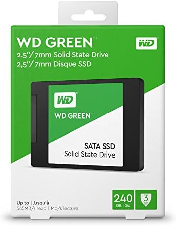 Western Digital 240GB WD Green Dahili PC SSD Katı Hal Sürücüsü-SATA III 6 Gb/s, 2,5/7 mm, 550 MB / s'ye kadar-WDS240G2G0A