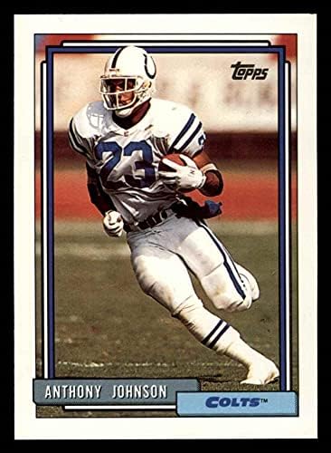 1992 Topps 3 Anthony Johnson Indianapolis Colts (Futbol Kartı) NM/MT Colts Notre Dame