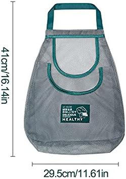 CHUWUJU Yeniden Kullanılabilir Çanta, Örgü Üretmek Çanta / Asılı Saklama çantası, yıkanabilir Pamuk Örgü Grogery Çanta Çevre