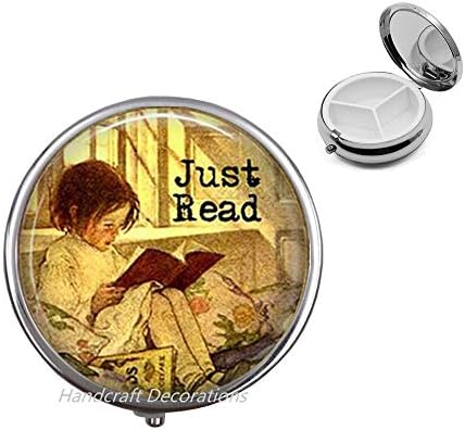 Genç Okuma Bir Kitap Hap Kutusu Klasik Hap Kutusu,Okuyucu Hediye-Kitap Sevgilisi Mevcut-Kütüphaneci Hediye-Öğretmen Hediye-Okumayı
