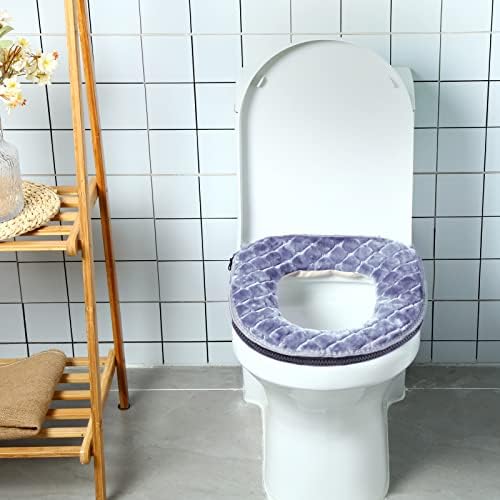 Tuvalet klozet kapağı s Banyo için 2 Parça Tuvalet Koltuk minder örtüsü Yumuşak Kalın ısıtıcı Yıkanabilir Sıcak Tuvalet klozet
