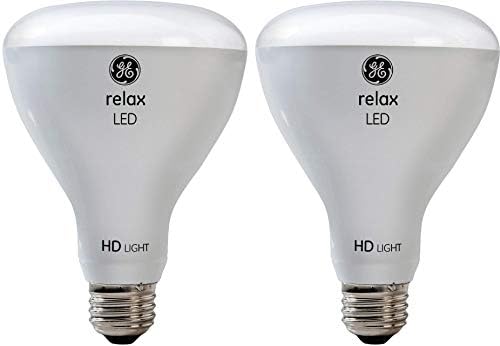GE Relax HD BR30 Taşkın ışık Kısılabilir LED ampul, Orta Taban, Yumuşak Beyaz, 2'li Paket