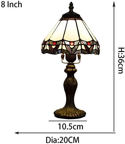 ZHANGYUEFEİFZ Led Masa Lambası Eski Masa lambası Şık Tiffany Masa lambası Vitray Masa lambası Yatak Odası Başucu Masa Aydınlatma