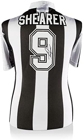 Alan Shearer Newcastle United FC İmzalı Retro Ev Forması-SİMGELER-İmzalı Futbol Formaları
