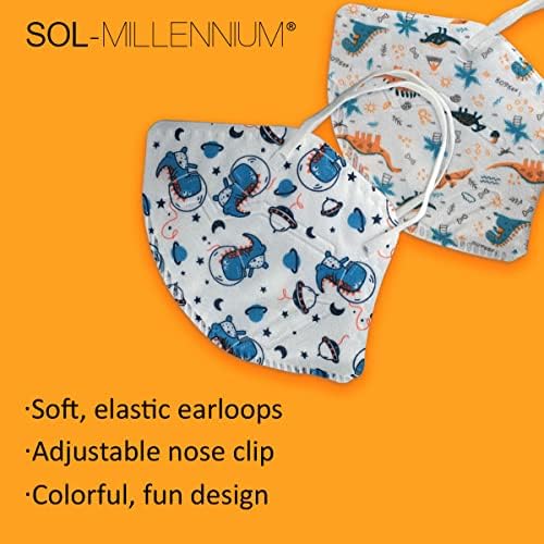 SOL-M Yetişkin ve Çocuk Yüz Maskesi, Tek Kullanımlık / Sıvıya Dayanıklı / Koruyucu / Kulak Halkaları
