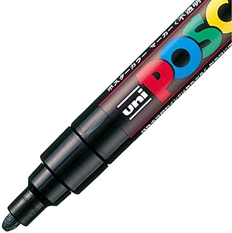 Unı-posca Boya Kalemi Kalem PAKETİ SETİ, Mitsubishi Kalem Unı Posca Poster Renkli İşaretleme Kalemleri Fine Point 15 Renk (PC-3M15C),