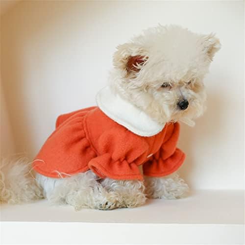 WSZJJ Kadın Köpek Giysileri Sevimli Kız Köpek Elbise Kış Pet Giyim Kıyafet Konfeksiyon Köpek Yorkies Kostümleri Bichon Kaniş