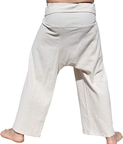 RaanPahMuang Tay Balıkçı Pantolon Erkek / Kadın, Gevşek Yoga, Korsan, Harem Pantolon, %100 % Pamuk, Unisex Kimono Pantolon