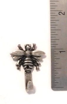 Mini 3 Parça Set Metal Bumble Bee Kanca, Gümüş