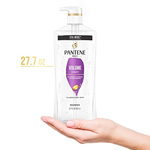 Pantene Pro-V Hacim ve Vücut Şampuanı, 27.7 oz, İkiz Paket ve Kuru Saçlar için Yoğun Kurtarma Atış Tedavisi 0.5 oz