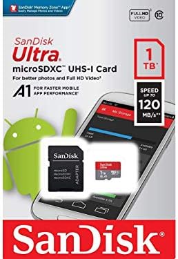 Ultra 1 TB microSDXC Yezz Andy A4M Artı SanFlash ve SanDisk tarafından Doğrulanmış için Çalışır (A1/C10/U1/8 k / 120MBs)