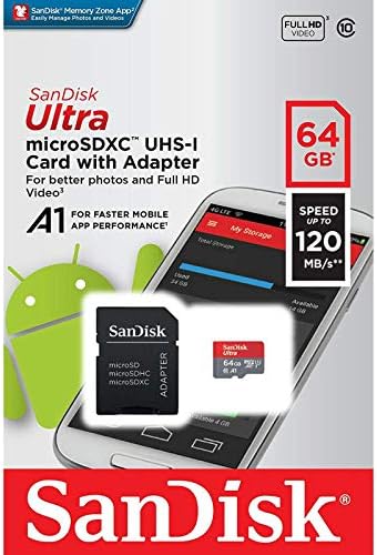 Ultra 64 GB microSDXC Çalışır Samsung Galaxy Tab 3 8-inç Artı SanFlash ve SanDisk tarafından Doğrulanmış (A1/C10/U1/8 k / 120MBs)