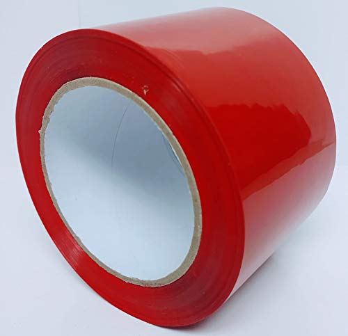 Kırmızı Ambalaj Bandı, Hareketli Bant 3 inç x 110 Yarda, 2.0 mil Kalınlığında, Nakliye ve Depolama için Ağır Hizmet Tipi (1 Rulo)