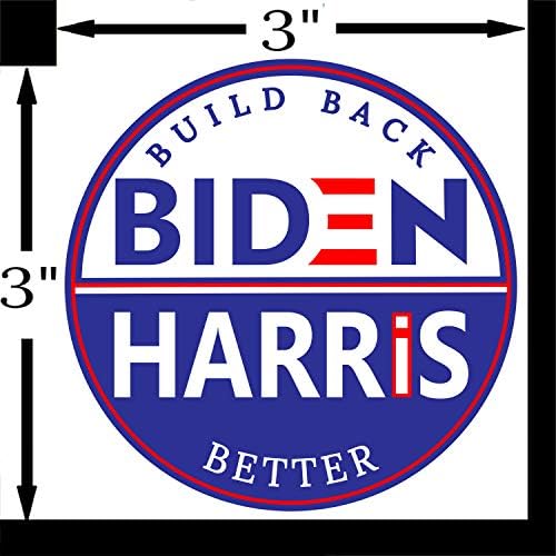 Biden Harris Zafer Sticker-Joe & Kamala Geri İnşa Daha İyi Başkan-ıal Takım Çıkartması (3x3 İnç) / Araba Tampon Pencere Dizüstü