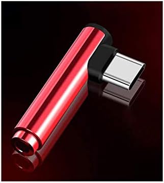 Mini USB Tip C Ses Adaptörü Tip-C Erkek 3.5 MM Jack Dişi Dönüştürücü Kulaklık Kablosu Samsung LG Darı Google Nexus, Kırmızı,