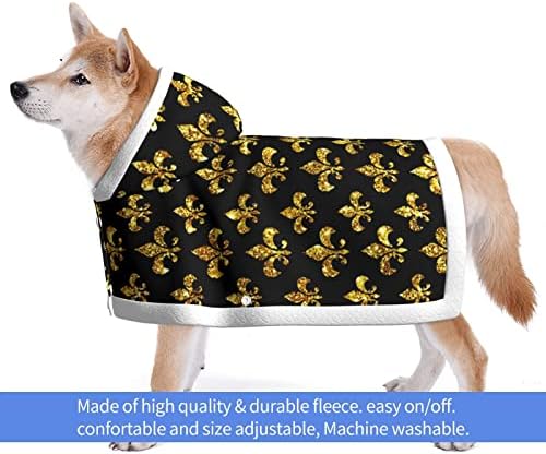 Kedi Köpek Köpek Kapşonlu Battaniye Mardi Gras Altın Pet Dış Giyim Pet Hoodie Pelerin Pet Pelerin