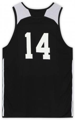 Henry Sims Brooklyn Nets Uygulaması-2015-16 NBA Sezonundan 14 Siyah Beyaz ve Rev Forması Kullanıldı-Boyut 2XL - NBA Oyunu Kullanılmış