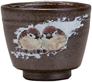 Guinomi sake kupası Serçesi.Japon Kutani gereçleri. ktn-k7-3102