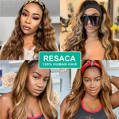 Ombre Sarışın Vücut dalga Kafa Bandı peruk insan saç peruk siyah kadınlar ıçin Maç özetleri 1B / 27 renkli Brezilyalı bakire