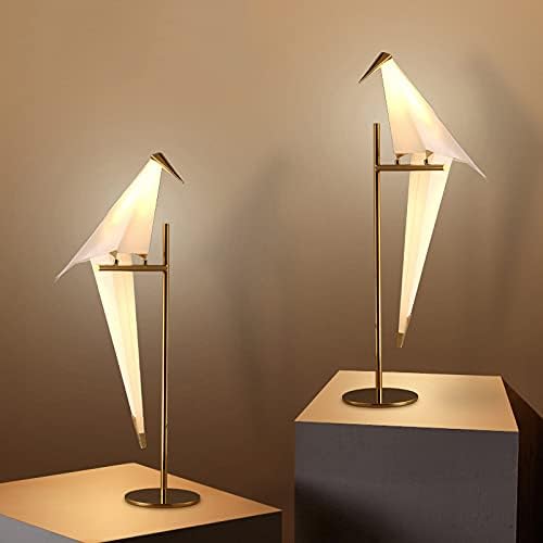 HSLMDSD Modern Kuş Tasarım Led Zemin Lambası, ışık sanat dekoru başucu okuma masası yatak odası için lamba stüdyo Standı Origami