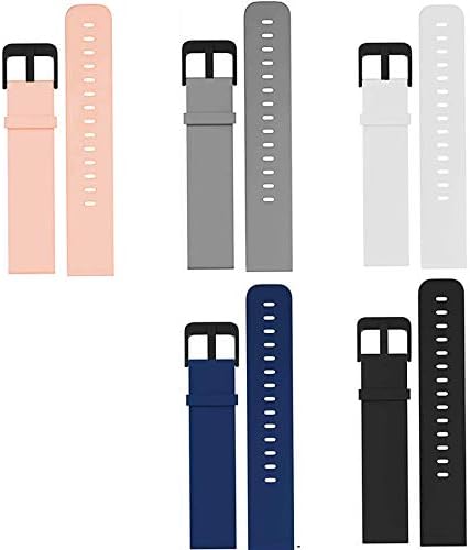 Donerton Smartwatch Bantları ile uyumlu, YOUkeı Tutuşunu İzle Yumuşak Silikon Spor Band Donerton Smartwatch ile uyumlu (5 Paket)