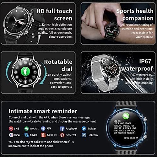 LLM akıllı saat Tam Dokunmatik Kalp Hızı Kan Basıncı Uyku Izleme Su Geçirmez akıllı saat Erkekler Ve Kadınlar için IOS Android